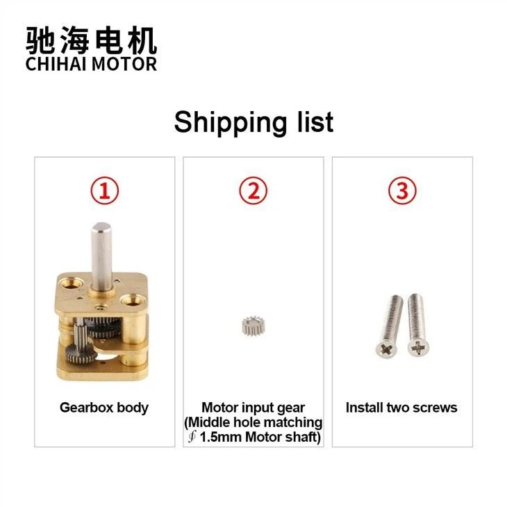 Square Metal Reducer Gearbox 13mm*12mm DIY