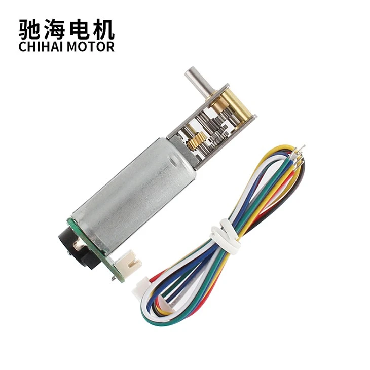 Mini DC Worm Motor With Encoder 6V12V